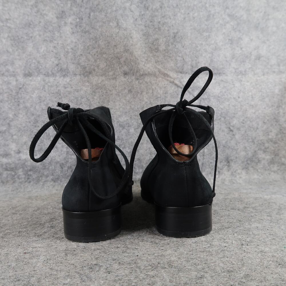 Splendid Shoes Womens 6 Bootie Niva Black Suede Leather Pointed Toe Ankle Boots - Picture 6 of 16